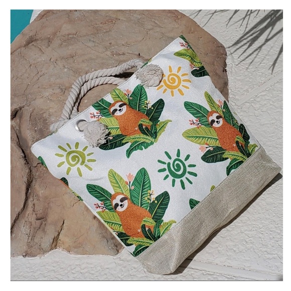 Darling Sloth Canvas Tote - Picture 2 of 2